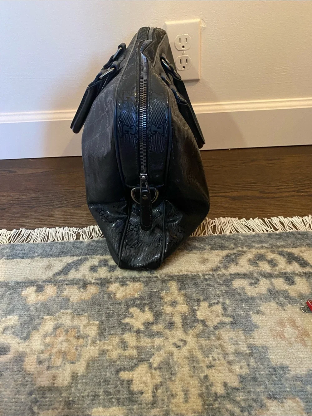 Black Gucci Essence Classic medium briefcase